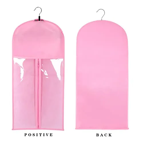 10 PCS Hair Extension Storage Hair Extension Holder Wig Storage Bags Wig Storage for Multiple Wigs Bags Storage with Hanger Wig Organizer for Multiple Wigs Waterproof and Portable (PINK)