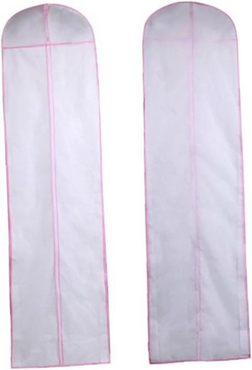 1pc Non-woven Fabric Wedding Dress Cover Bag Garment for Safe Transport and Storage for Various Styles of Dresses and Gowns