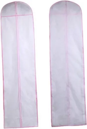 1pc Non-woven Fabric Wedding Dress Cover Bag Garment for Safe Transport and Storage for Various Styles of Dresses and Gowns