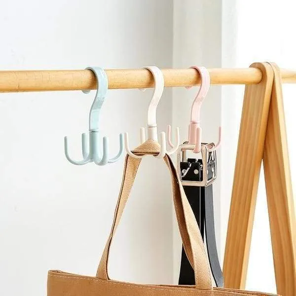 360 Degree Rotating Household Hanger Hook (4pcs)