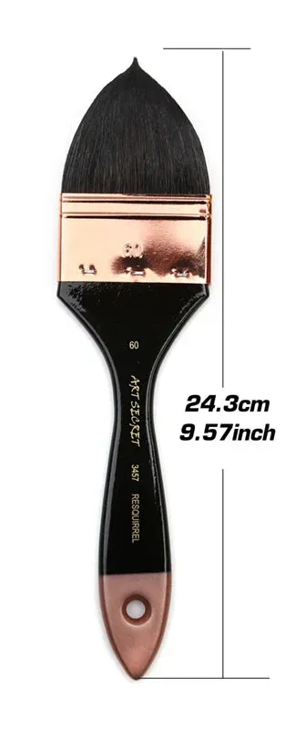 4 Pc Squirrel Hair Paint Brush Set For Art