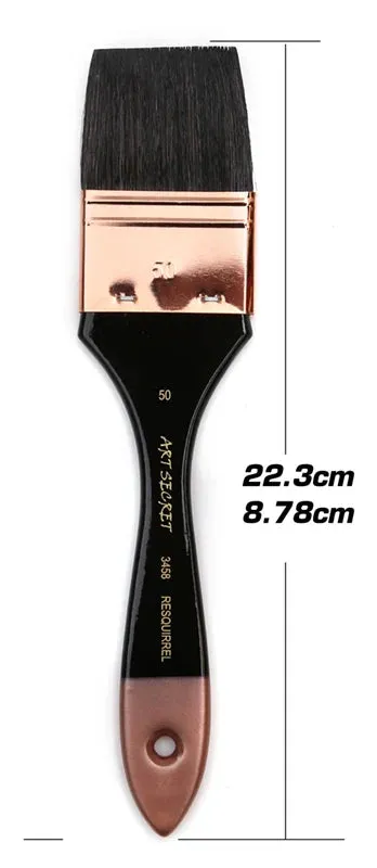 4 Pc Squirrel Hair Paint Brush Set For Art