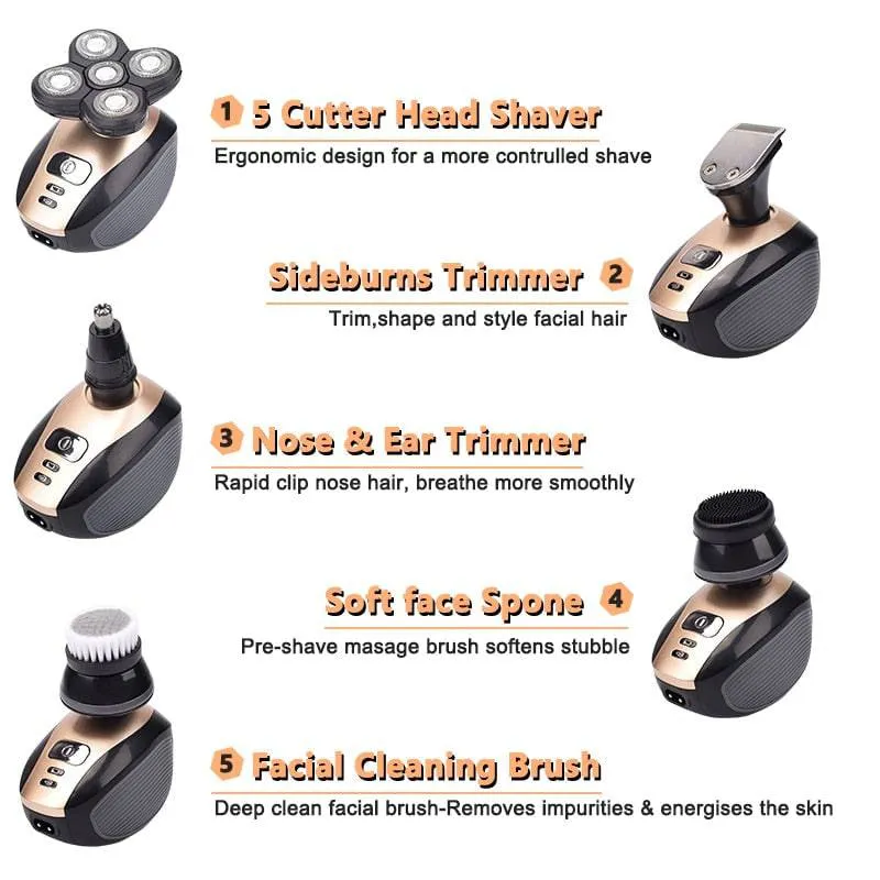5 In 1  Bald Head Electric Shaver