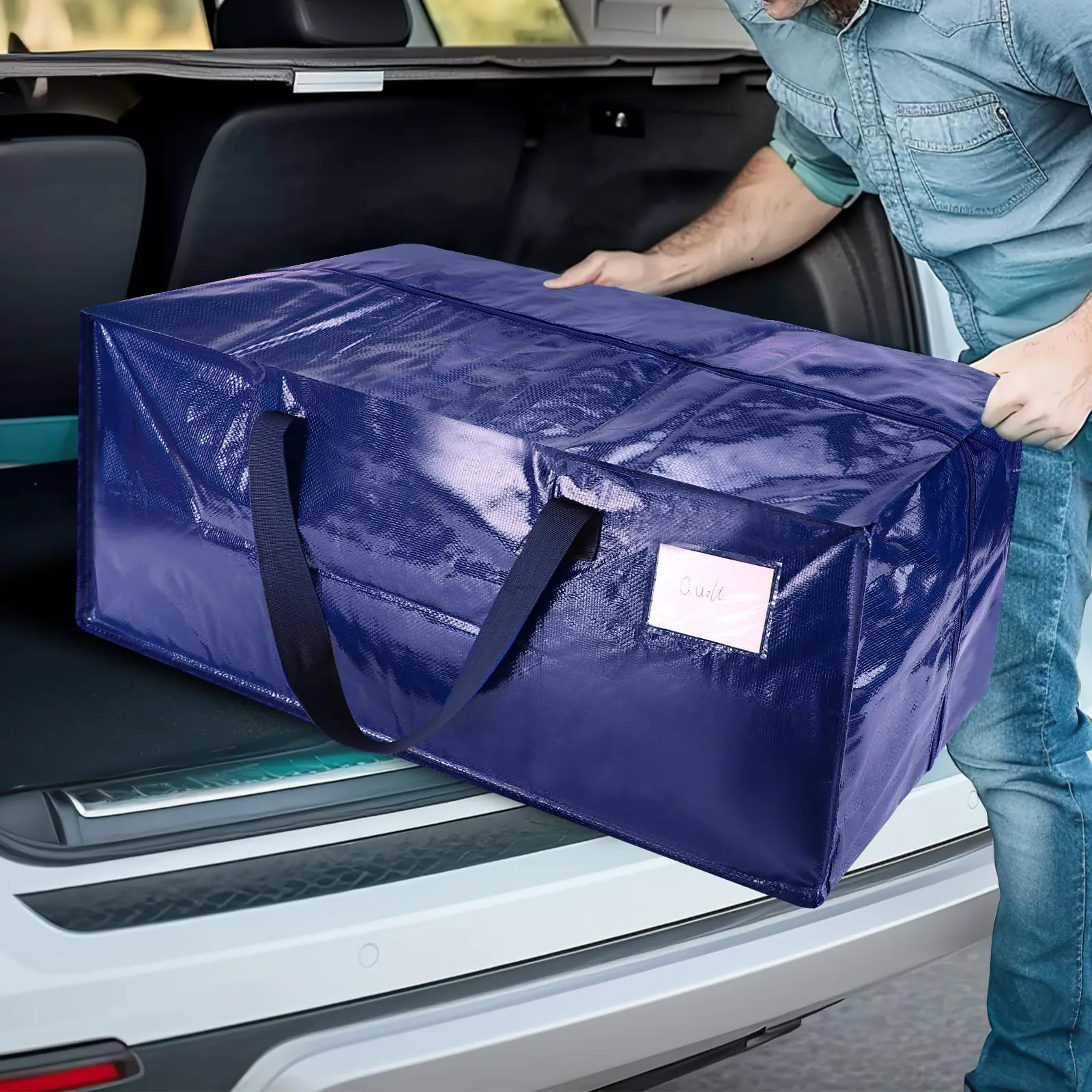 6 Pack Heavy Duty Moving Bags with Backpack Straps