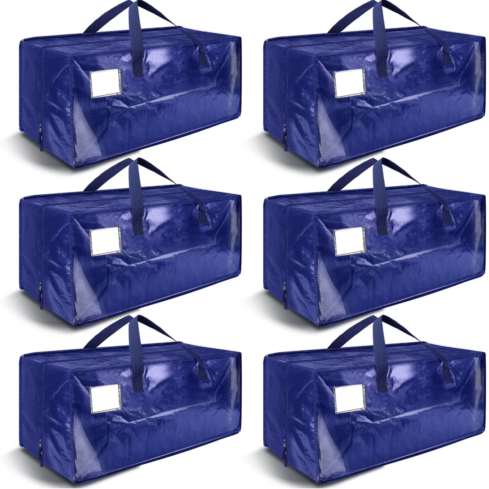 6 Pack Heavy Duty Moving Bags with Backpack Straps