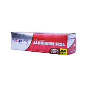 6 Rolls of Aluminium Foil Embossed 30cmx250Sqft