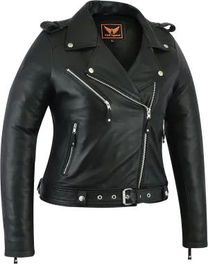 A&H Apparel Women Motorcycle Genuine Sheep Lightweight Leather Jacket Casual