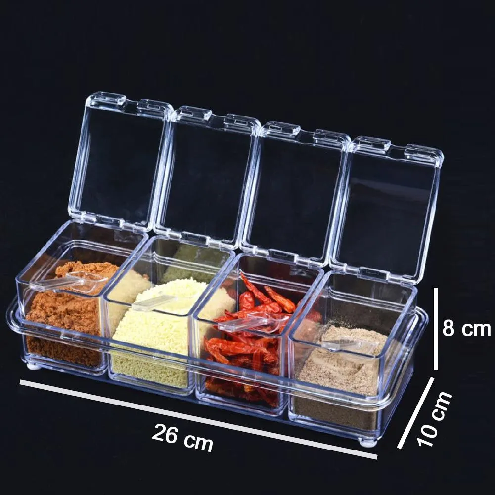 Acrylic Seasoning Box for Salt & Pepper
