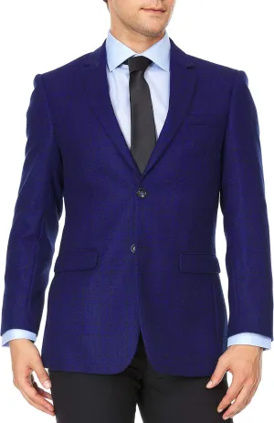 Adam Baker Men's Single Breasted Ultra Slim Fit Wool Blazer/Sport Coat - Many Styles and Colors