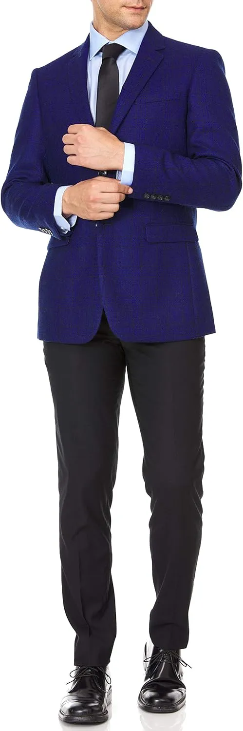 Adam Baker Men's Single Breasted Ultra Slim Fit Wool Blazer/Sport Coat - Many Styles and Colors