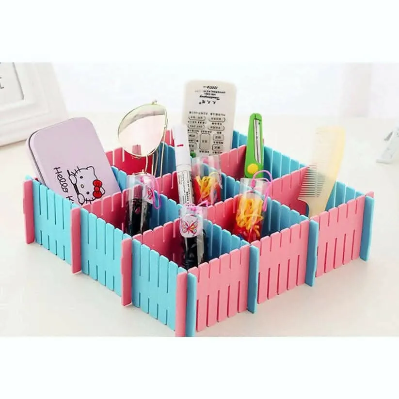 Adjustable Plastic Drawer Dividers for Home & Office (Any Color)