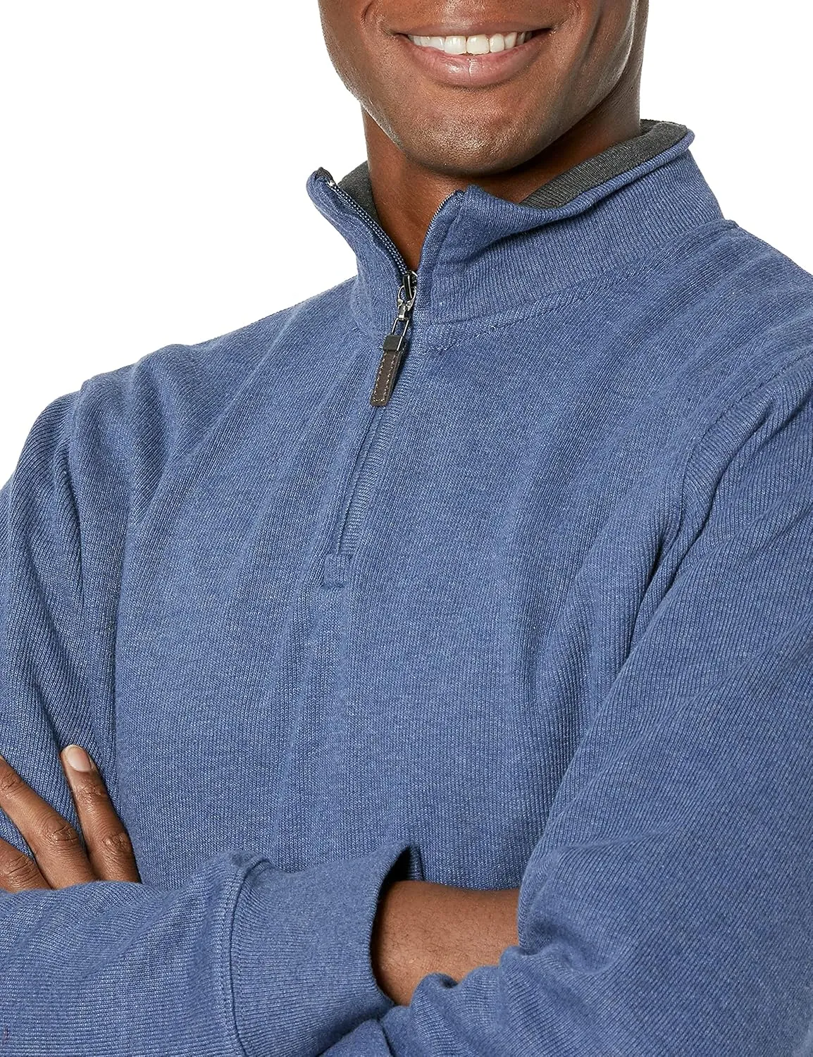 Amazon Essentials Men's Quarter-Zip French Rib Sweater, Casual Wear