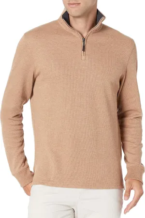 Amazon Essentials Men's Quarter-Zip French Rib Sweater, Casual Wear
