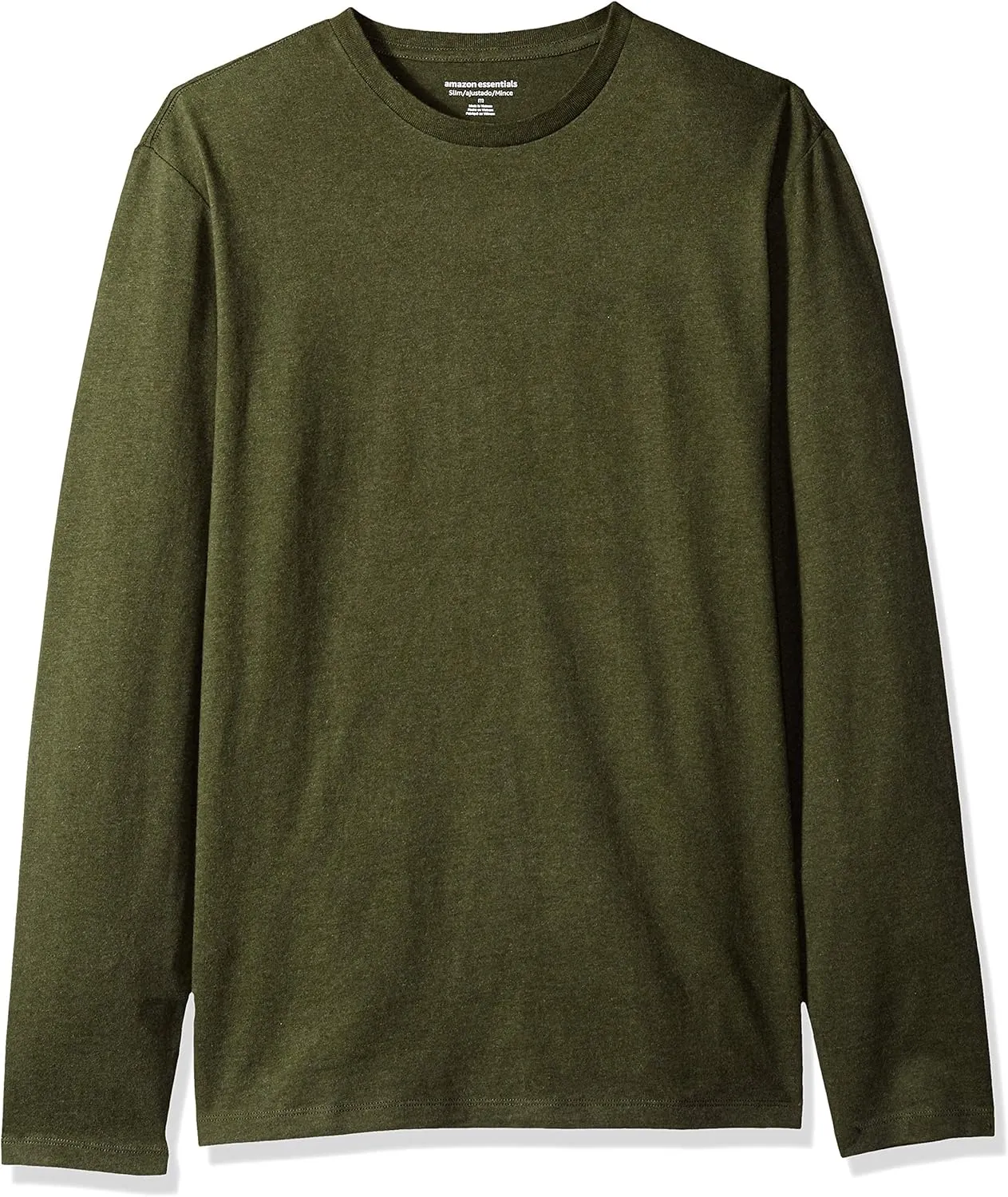 Amazon Essentials Slim-Fit Long Sleeve Shirt for Men, Pocket and No Pocket Styles