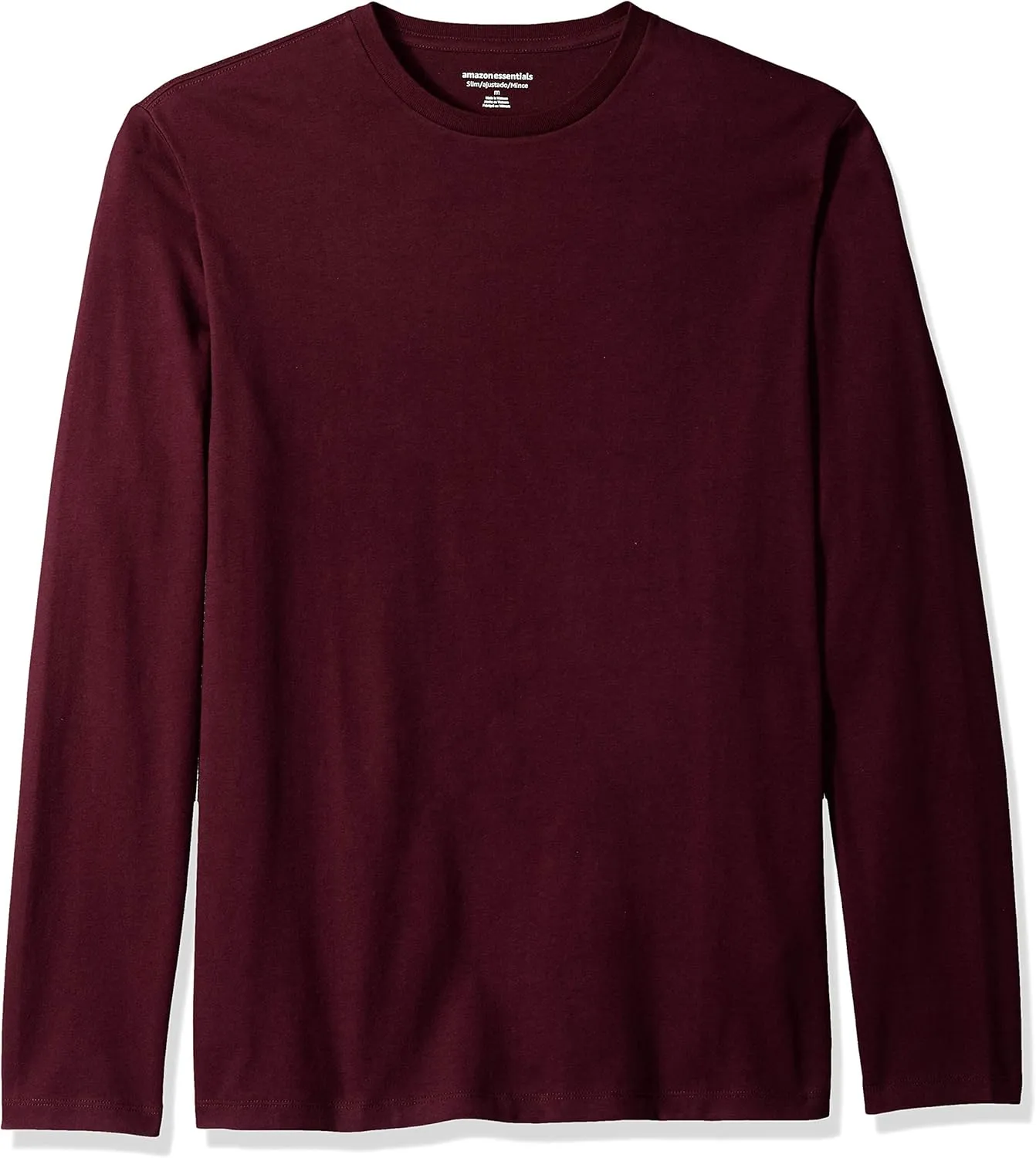 Amazon Essentials Slim-Fit Long Sleeve Shirt for Men, Pocket and No Pocket Styles