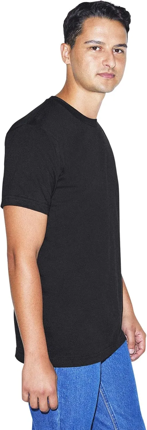 American Apparel Men's Organic Fine Jersey Crewneck Short Sleeve T-Shirt