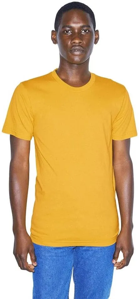 American Apparel Men's Organic Fine Jersey Crewneck Short Sleeve T-Shirt