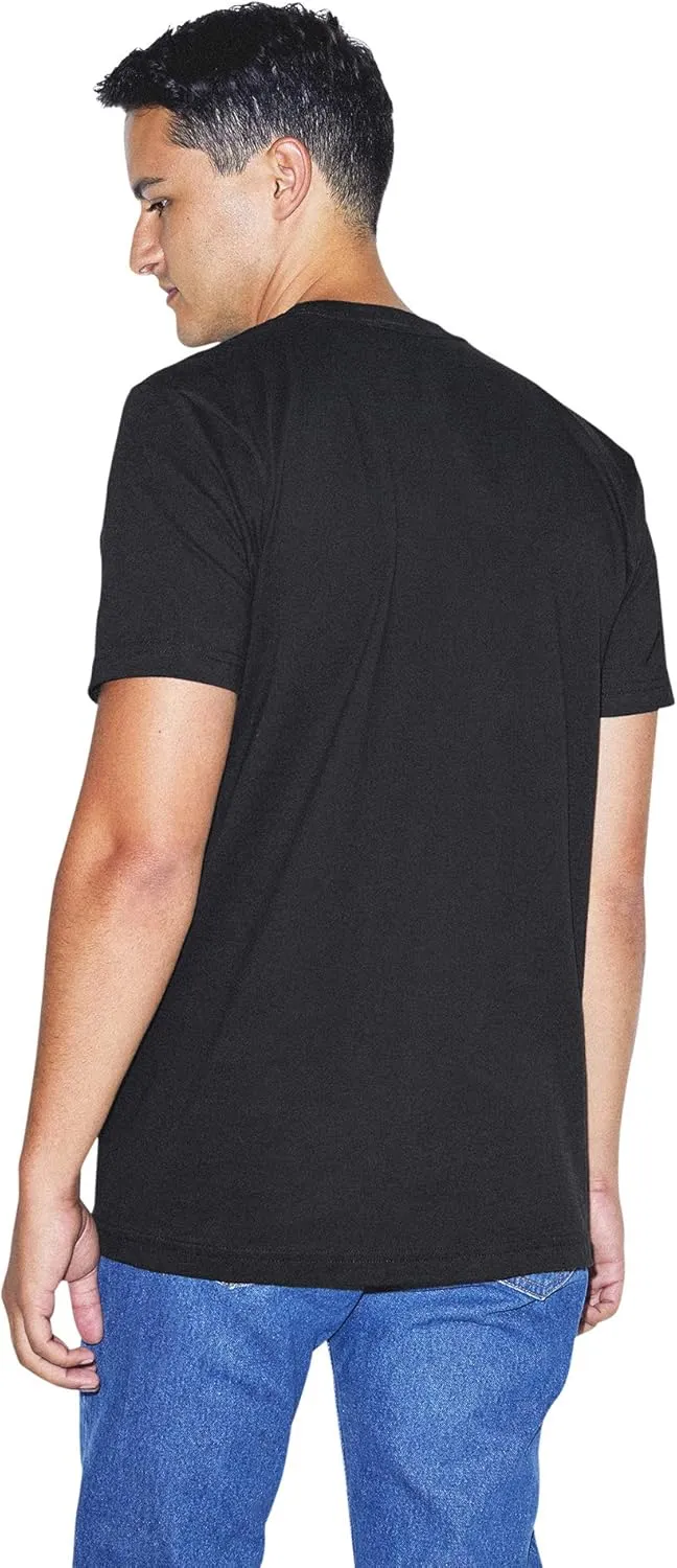 American Apparel Men's Organic Fine Jersey Crewneck Short Sleeve T-Shirt