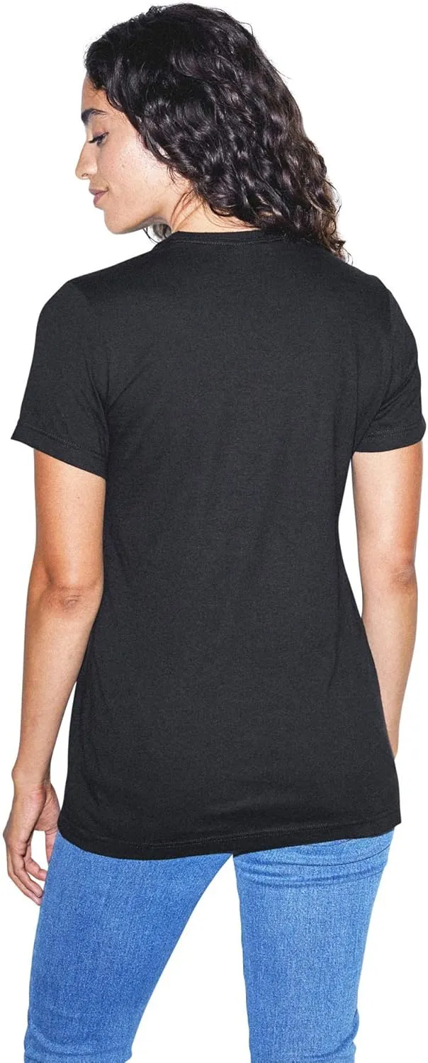 American Apparel Women's Organic Fine Jersey Classic Crewneck Short Sleeve T-Shirt