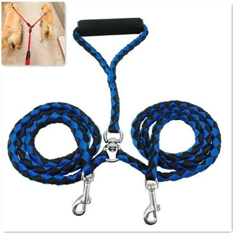 Anti Winding Double Dog Leash 1.4M