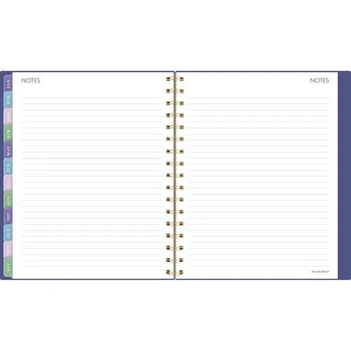 AT-A-GLANCE Badge Geo Weekly/monthly Planner 8.88x7.69 Purple/gold Cover 13-month (jan To Jan): 2025 To 2026