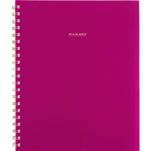 AT-A-GLANCE Harmony Weekly/monthly Poly Planner Weekly: Vertical Format 11x9.38 Purple/gold Cover 13-month (jan To Jan): 2025-2026