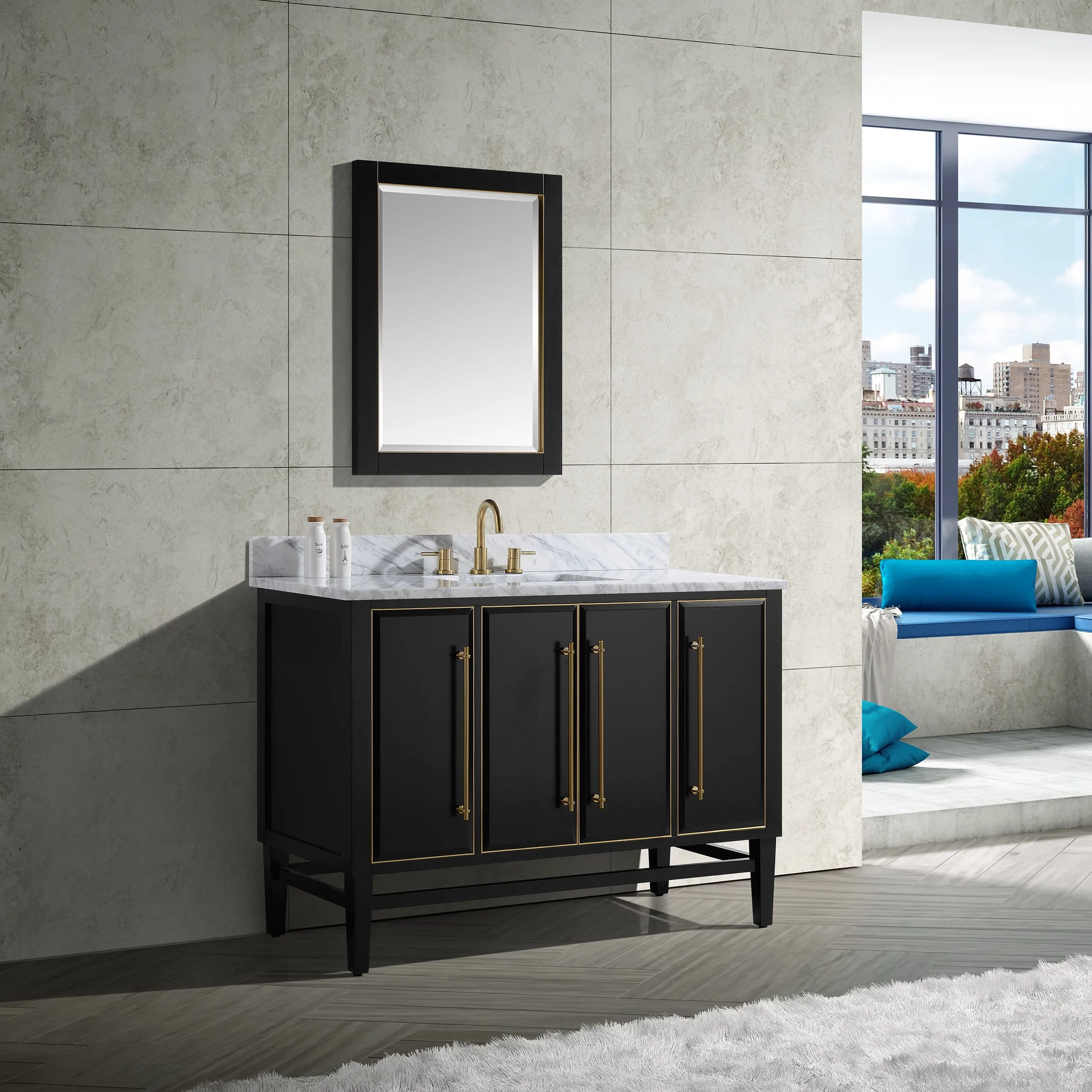 Avanity Mason 49" Vanity Combo MASON-VS49-BKG-C