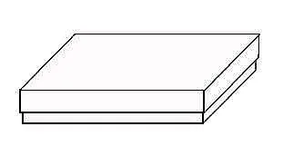Black Cotton Filled Cardboard Boxes - 3 1-2" x 3 1-2" x 2"