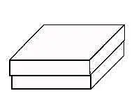 Black Cotton Filled Cardboard Boxes - 3 1-2" x 3 1-2" x 2"