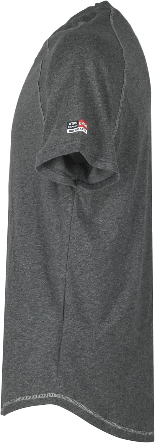 BOCOMAL FR Shirts for Summer 4oz EX Light Weight Flame Resistant Base Layer CAT1 Fire Retardant Crew Shirt