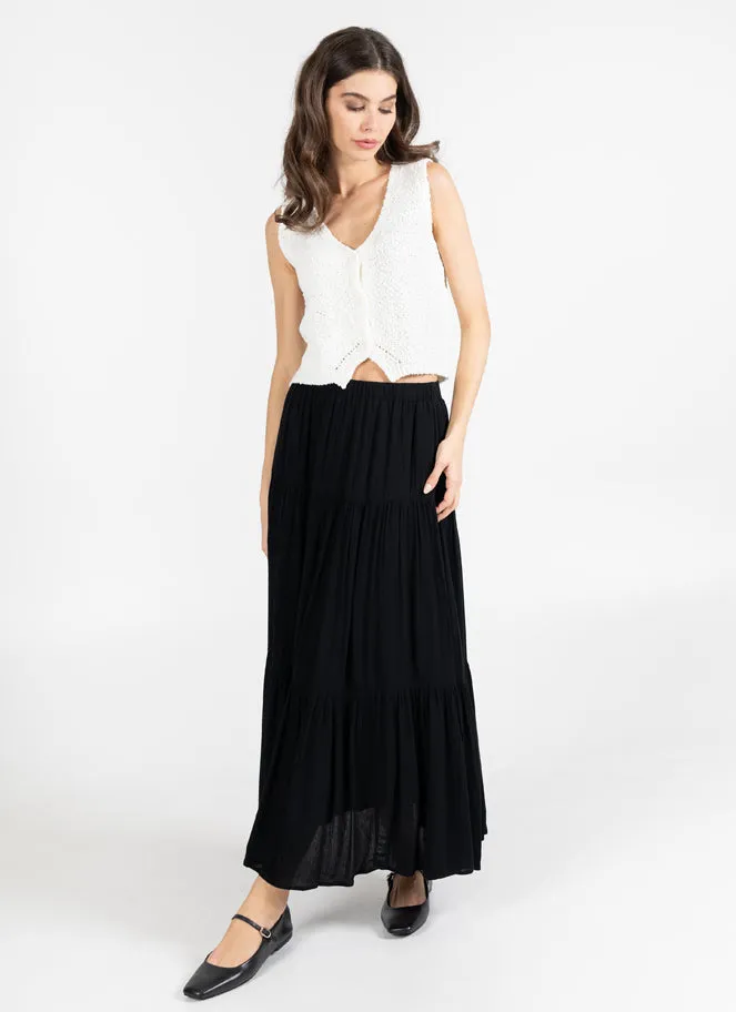 Boho Tiered Maxi Skirt