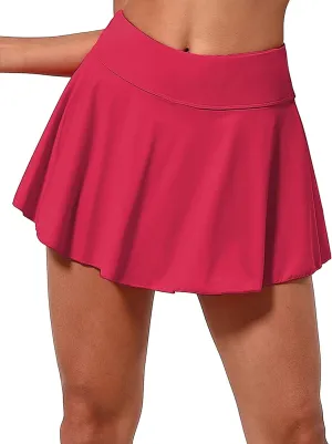 BUBBLELIME 2 Styles 5" XXS-XL Women's UPF 50  Adjustable Running Skort with Pockets Active Tennis Golf Workout Skirt