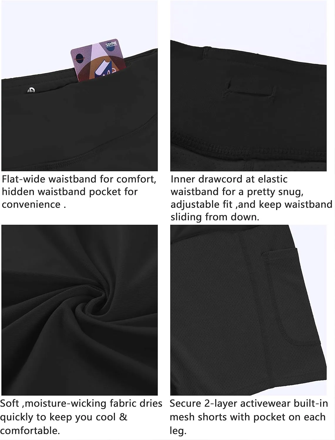 BUBBLELIME 2 Styles 5" XXS-XL Women's UPF 50  Adjustable Running Skort with Pockets Active Tennis Golf Workout Skirt