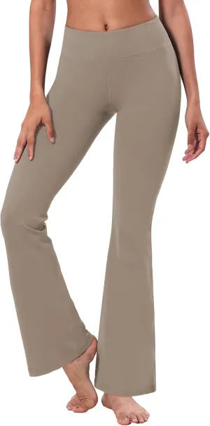 BUBBLELIME 29"/31"/33"/35" 3 Styles Women's Bootcut Yoga Pants Basic/Back Pockets High Waist Workout Tummy Control Flare
