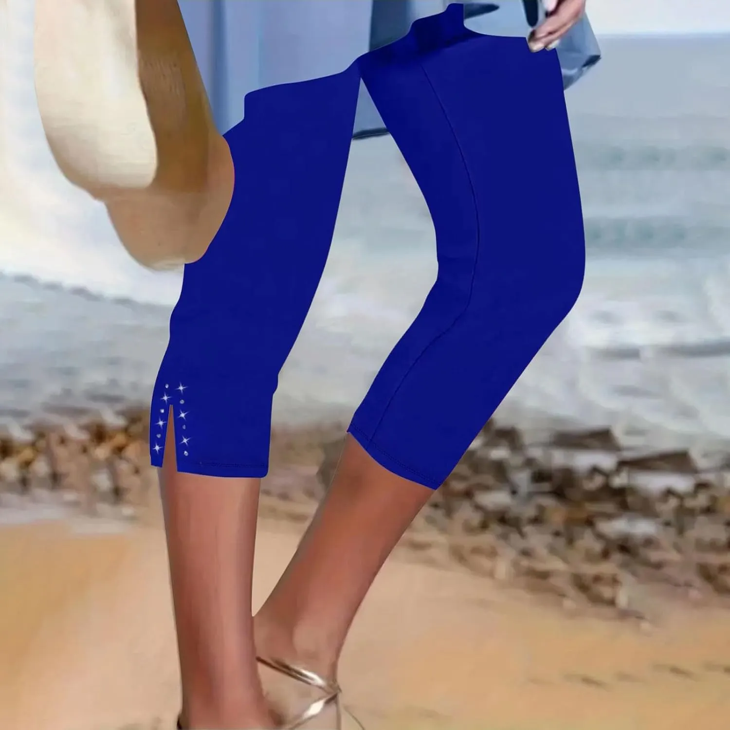Capri Leggings for Women 2025 Trendy Casual Plus Size Yoga Pants Slim Fit Comfy Stretchy Workout Vacation Outfits