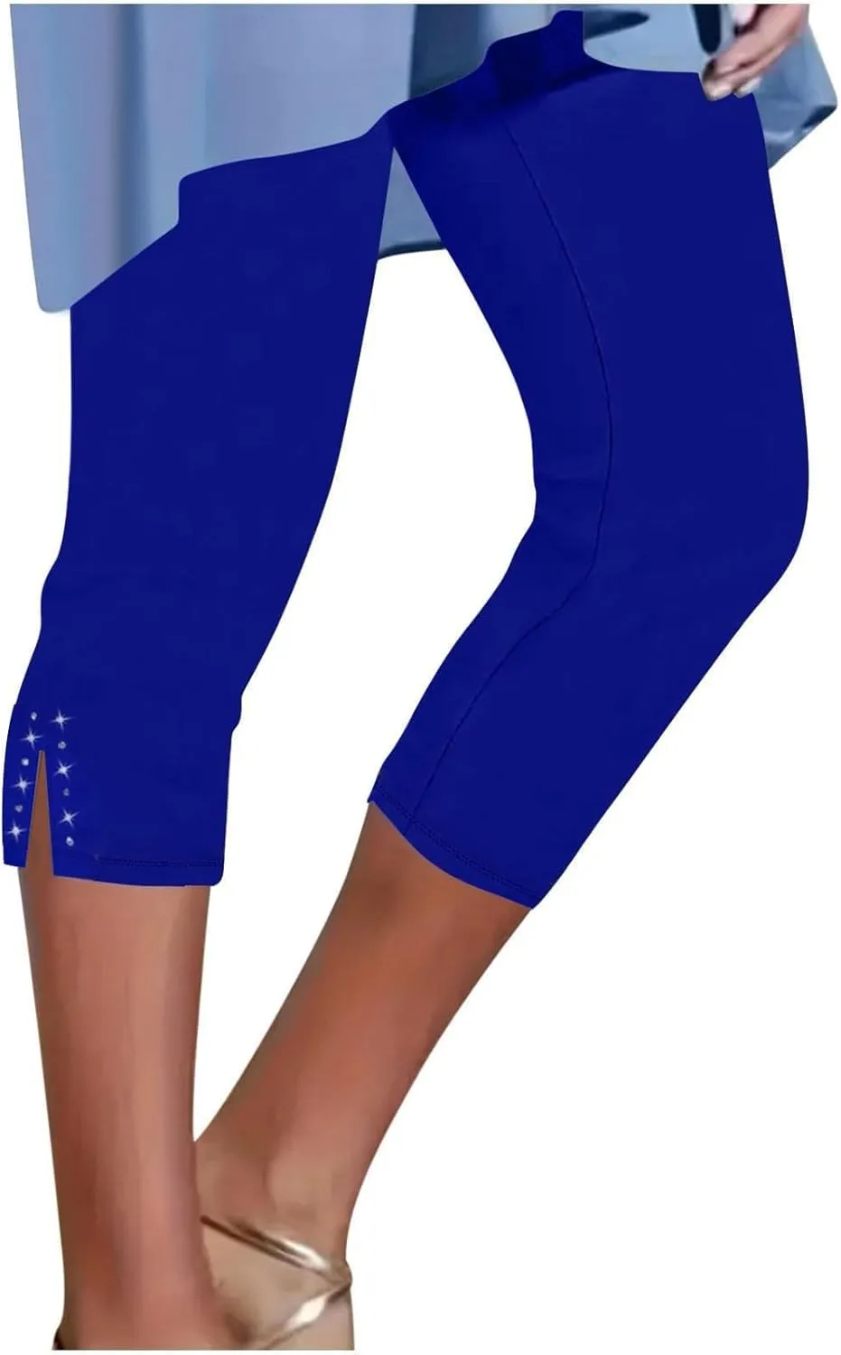 Capri Leggings for Women 2025 Trendy Casual Plus Size Yoga Pants Slim Fit Comfy Stretchy Workout Vacation Outfits