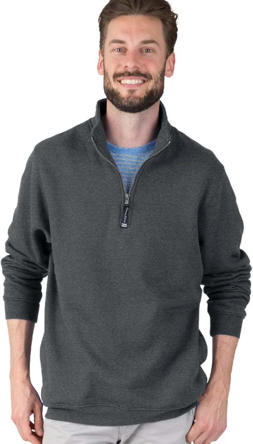 Charles River Apparel Men's Crosswind Quarter Zip Sweatshirt (Regular & Big-Tall Sizes)