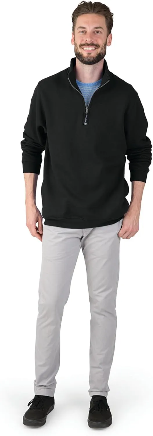 Charles River Apparel Men's Crosswind Quarter Zip Sweatshirt (Regular & Big-Tall Sizes)