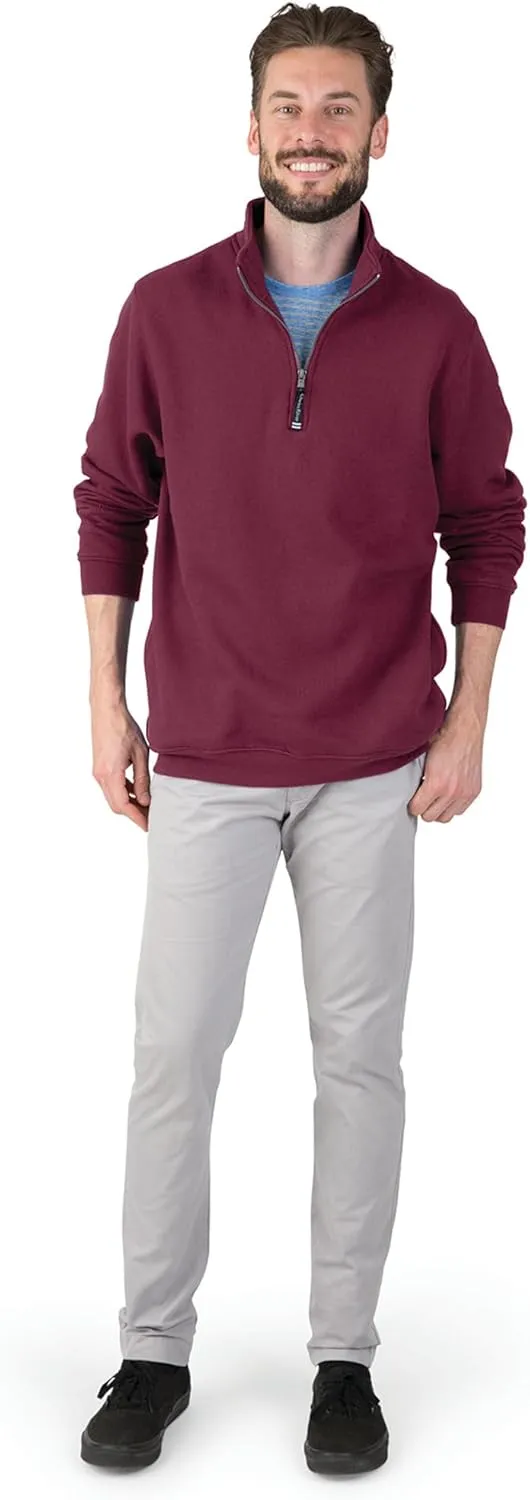 Charles River Apparel Men's Crosswind Quarter Zip Sweatshirt (Regular & Big-Tall Sizes)