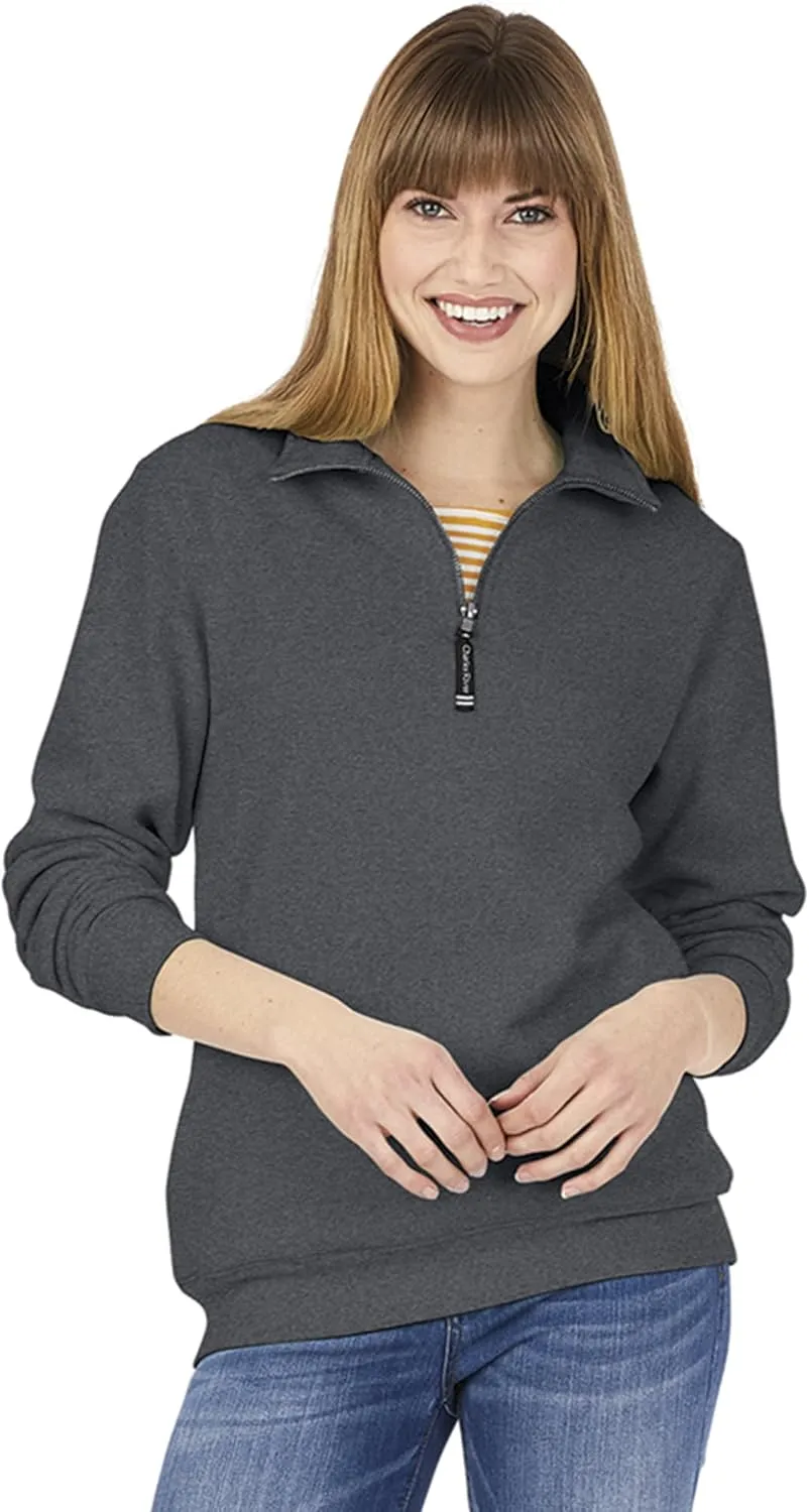 Charles River Apparel Men's Crosswind Quarter Zip Sweatshirt (Regular & Big-Tall Sizes)