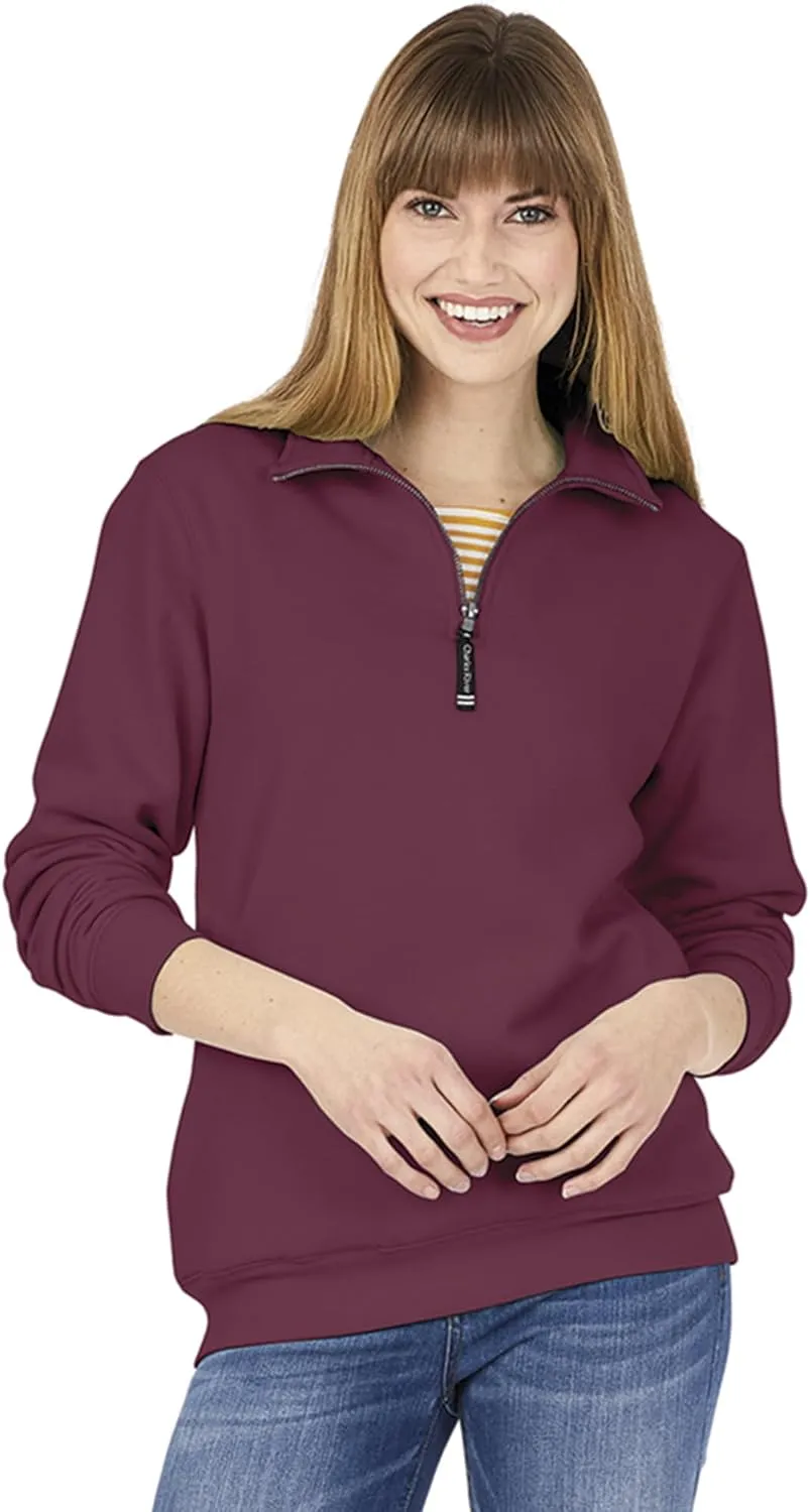 Charles River Apparel Men's Crosswind Quarter Zip Sweatshirt (Regular & Big-Tall Sizes)