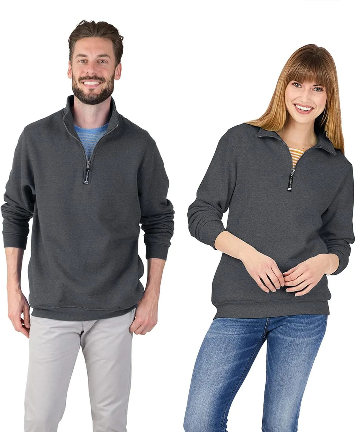 Charles River Apparel Men's Crosswind Quarter Zip Sweatshirt (Regular & Big-Tall Sizes)