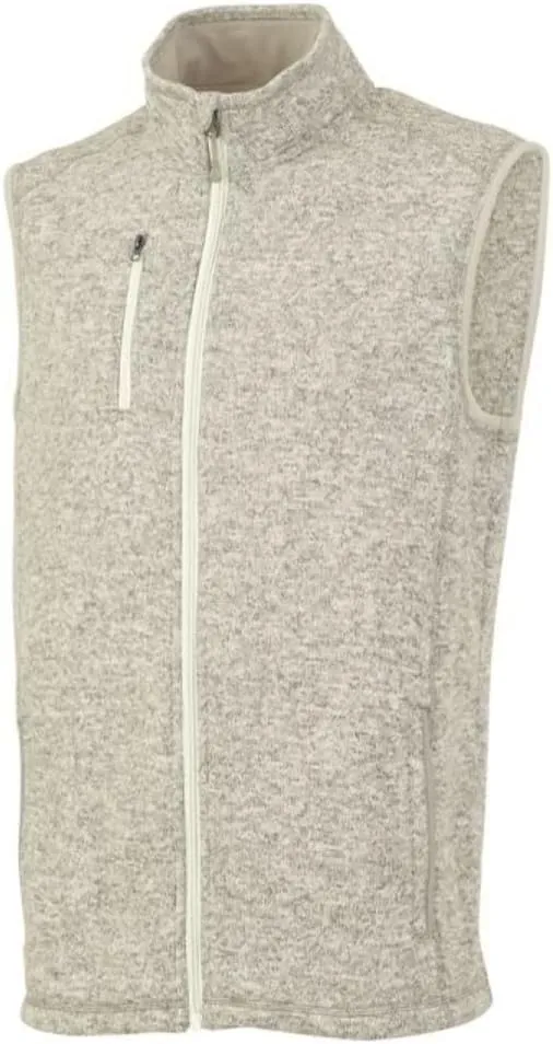 Charles River Apparel Men's Pacific Heathered Sweater Fleece Vest