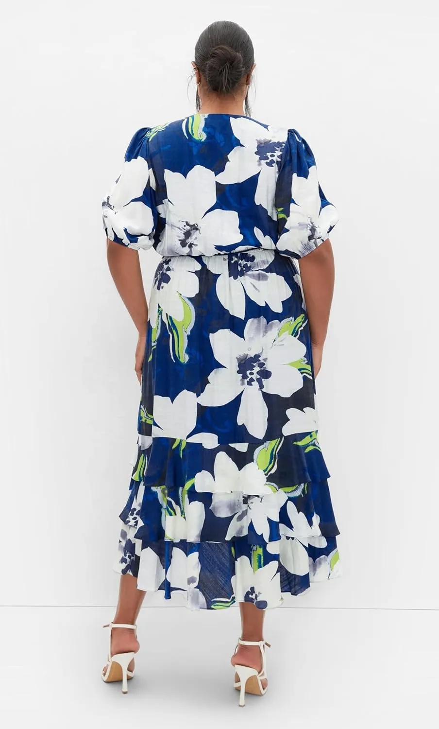 City Chic Women's Plus Size Dress - Bea Floral Wrap Midi
