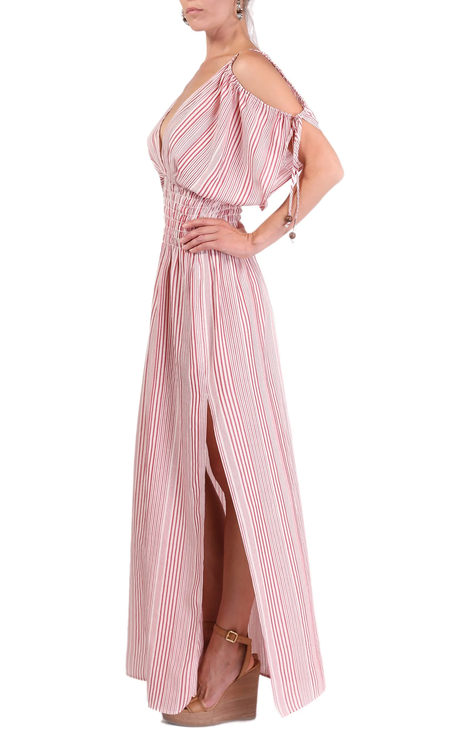 Clearance - Ainsley Maxi Dress Nantucket Stripe