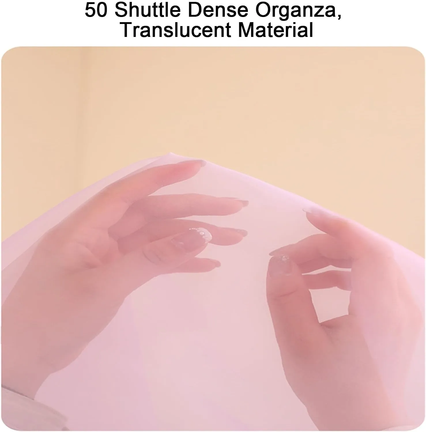 Clothes Cover for Hanging, Garment Bag, 50 Shuttle Dense Organza Material, Translucent Texture, Suitable for fur, Coats(60x110x15cm x43x6in)