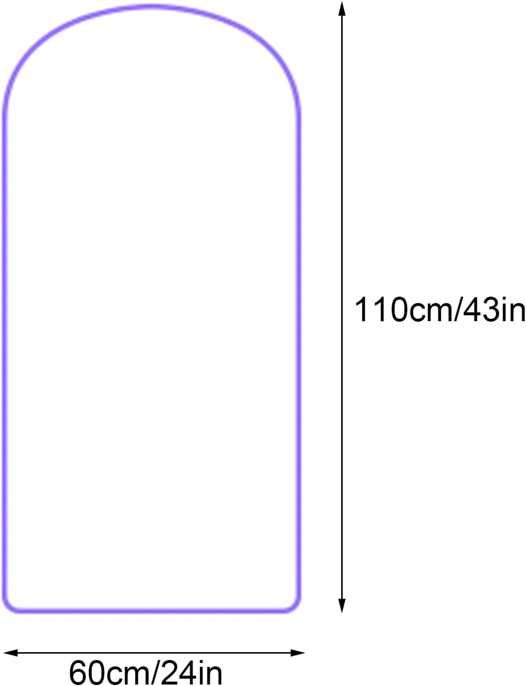 Clothes Cover for Hanging, Garment Bag, 50 Shuttle Dense Organza Material, Translucent Texture, Suitable for fur, Coats(60x110x15cm x43x6in)