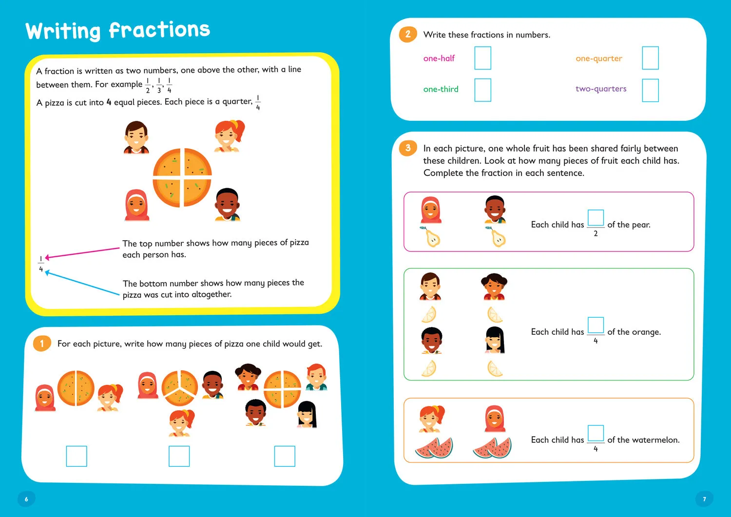 Collins Easy Learning KS1 - Fractions Ages 5-7: Ideal for home learning