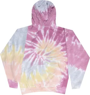 Colortone Kids Tie Dye Pullover Hoodies - Classic Fit No Drawstring Hooded Sweatshirts for Boys and Girls