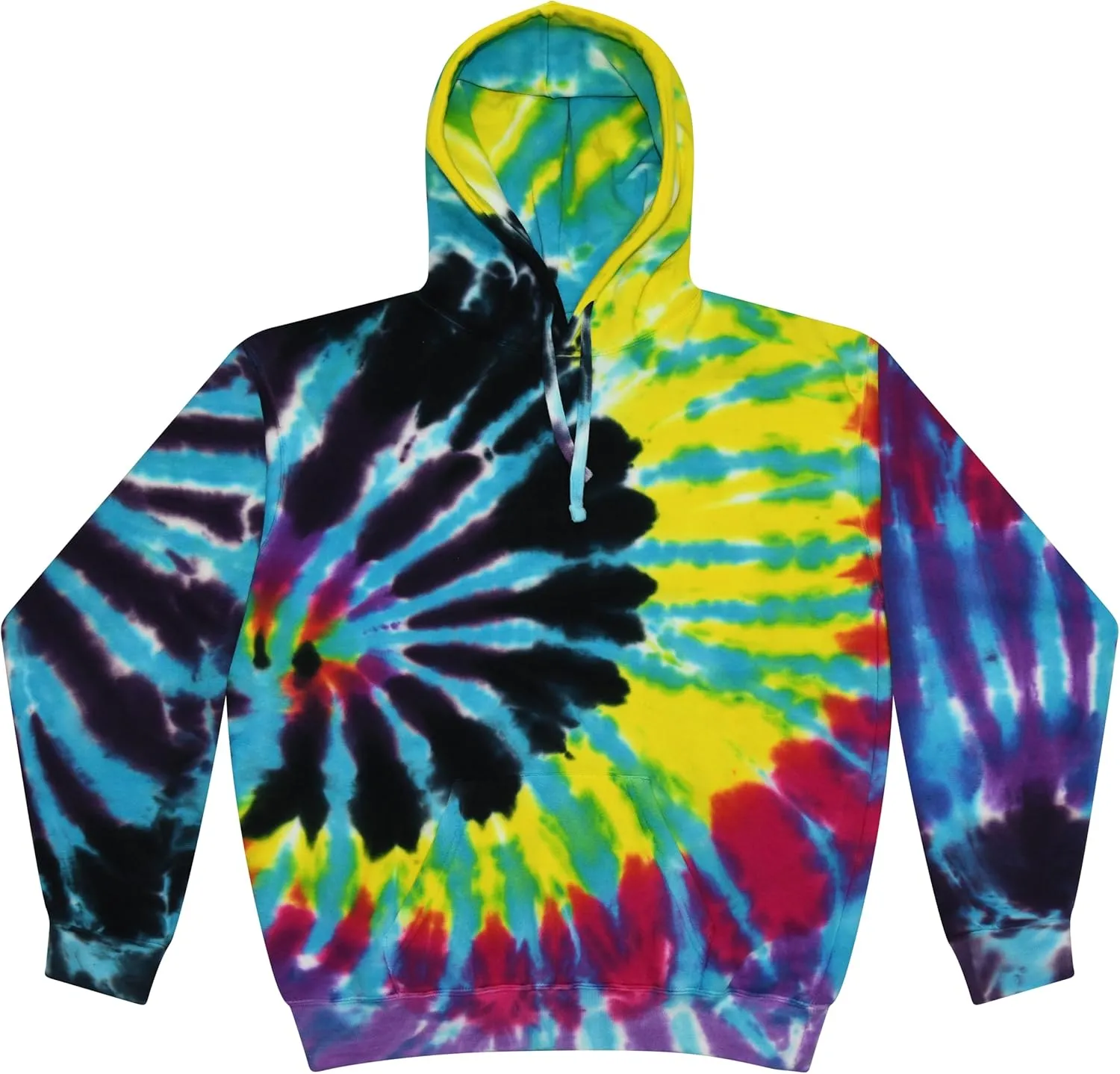 Colortone Tie Dye Pullover Hoodies for Women and Men - Classic Fit Sweatshirts